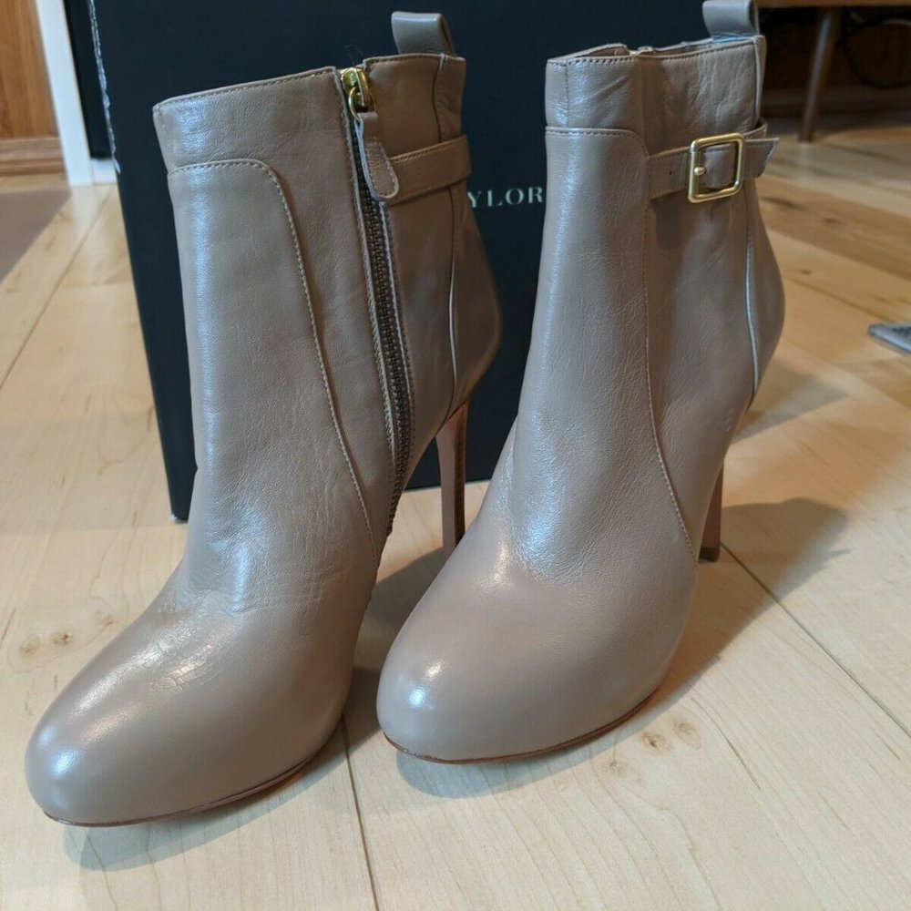 Ann Taylor Petra Buckle Booties size 9